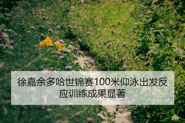 徐嘉余多哈世锦赛100米仰泳出发反应训练成果显著